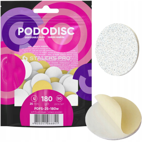 Staleks Ανταλλακτικά Pododisk L 25mm PDFS-25 180grit 50τεμ