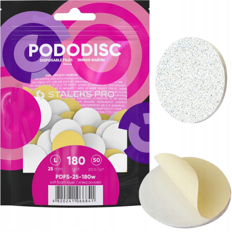 Staleks Ανταλλακτικά Pododisk L 25mm PDFS-25 180grit 50τεμ