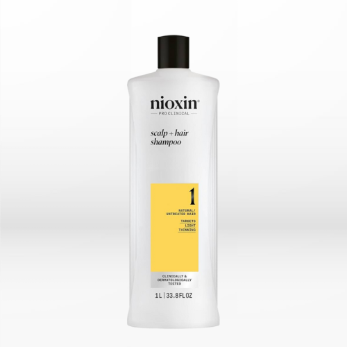 Nioxin System 1 Σαμπουάν για Λεπτά Αραιά Φυσικά Μαλλιά 1000ml