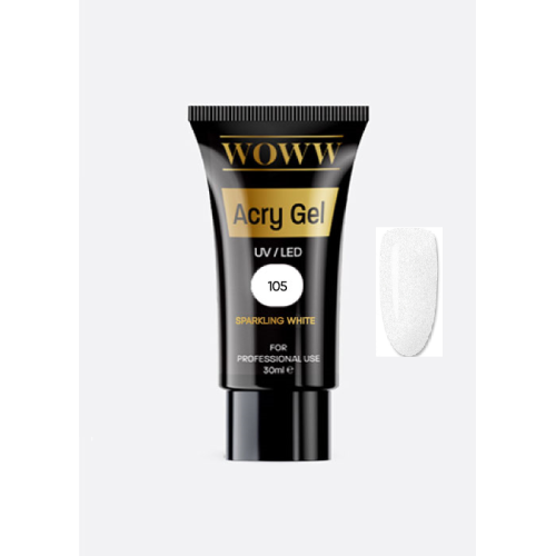 AcryGel Woww 105 Sparkling White 30ml