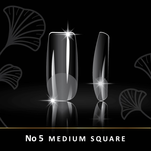 Soft Gel Tips Woww - Gel Tips No5 Medium Square 240 τεμάχια