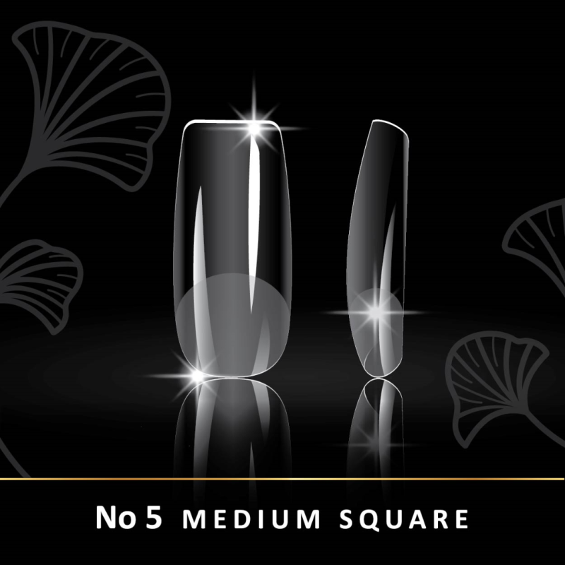 Soft Gel Tips Woww - Gel Tips No5 Medium Square 240 τεμάχια