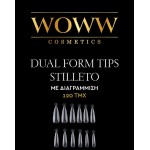 Dual Form Tips Woww Cosmetics στιλέτο 120τεμ