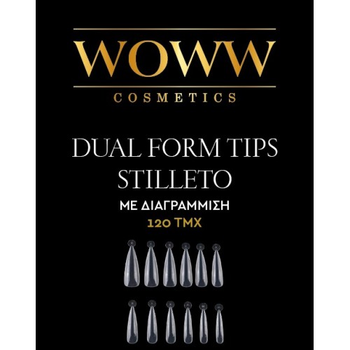 Dual Form Tips Woww Cosmetics στιλέτο 120τεμ