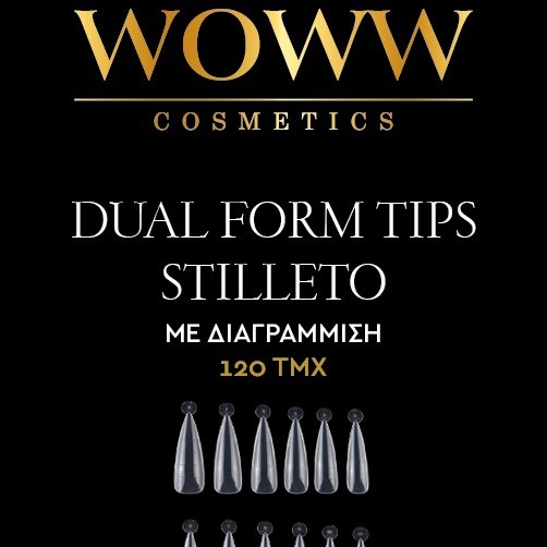 Dual Form Tips Woww Cosmetics στιλέτο 120τεμ