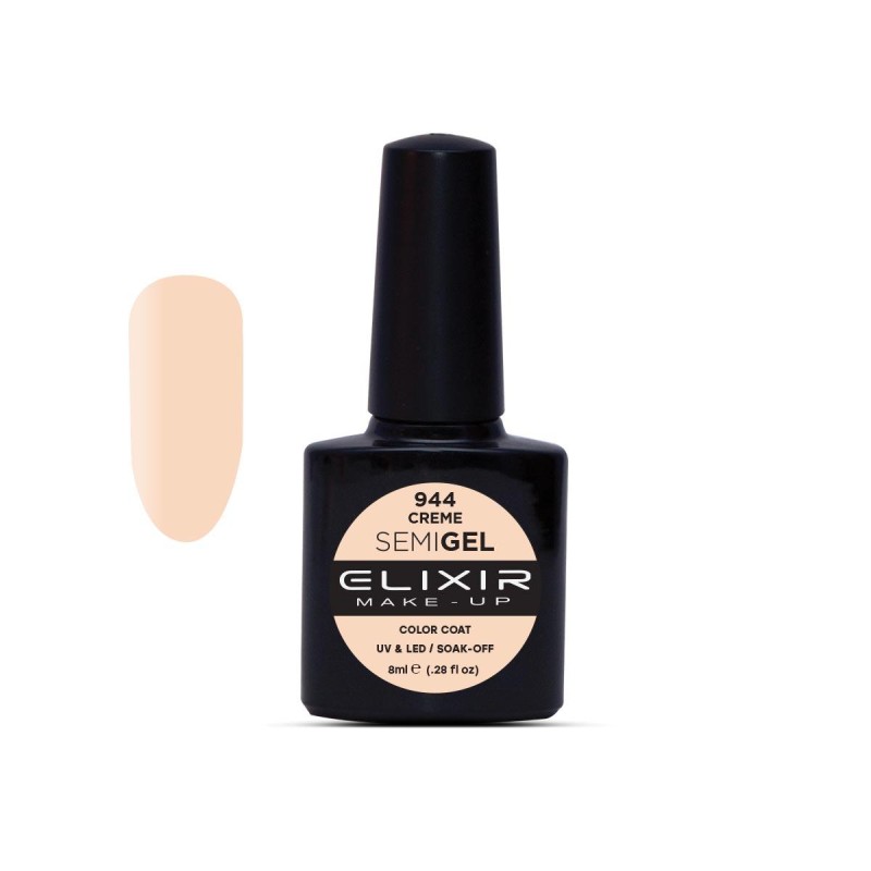 Elixir Make Up Semigel Color Coat Soak Off 944 Creme 8ml