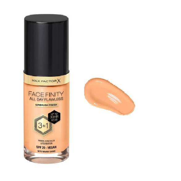 Max Factor Facefinity All Day Flawless 3 In 1 70 Warm Sand 30ml