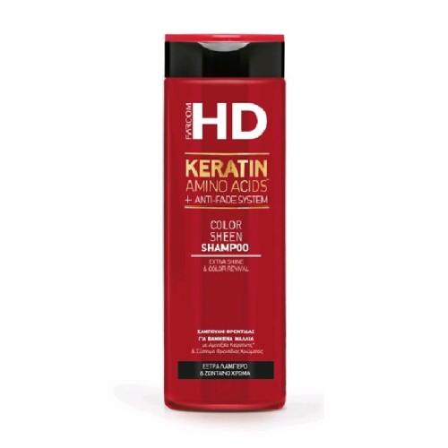  Farcom HD Keratin  Color Sheen Σαμπουάν για Βαμμένα Μαλλιά 400ml