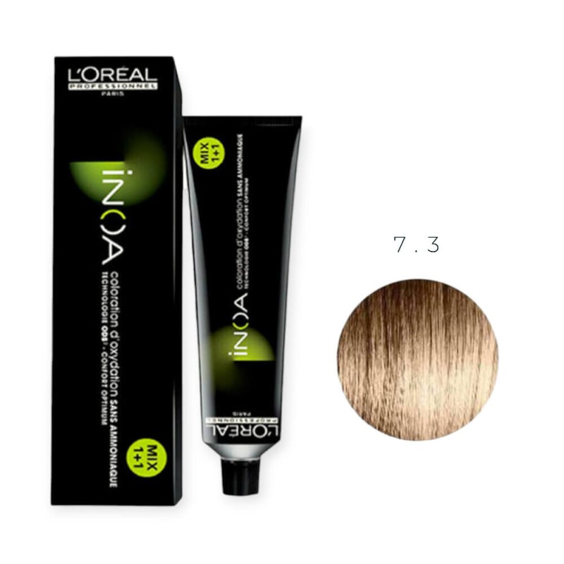 Βαφή Μαλλιών L΄Oreal Inoa 7.3 Ξανθό Ντορέ - 60ml