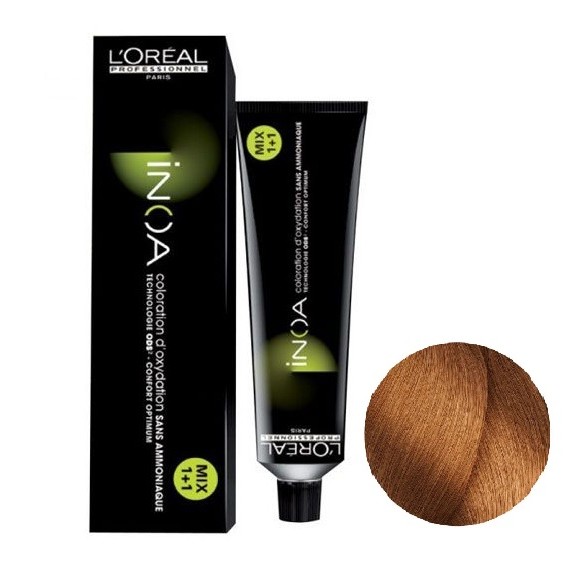 L'Oreal Inoa 8.34 Ξανθό Ανοιχτό Χρυσό Χάλκινο  Βαφή Μαλλιών - 60ml