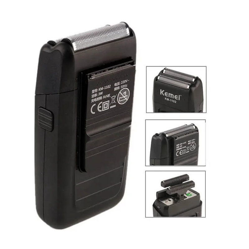 Kemei Ξυριστική Μηχανή Προσώπου Επαναφορτιζόμενη KM-1102