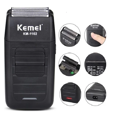Kemei Ξυριστική Μηχανή Προσώπου Επαναφορτιζόμενη KM-1102