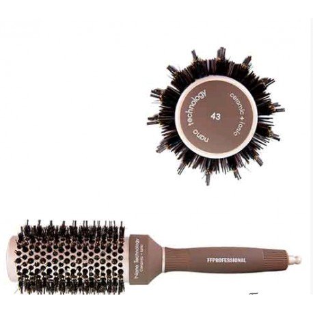 FFPROFESSIONAL Κεραμική Βούρτσα IONIC NANO TECHNOLOGY Φυσική Τρίχα 43mm