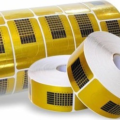 Φόρμες επιμήκυνσης χρυσές ίσιες 500 τεμαχίων