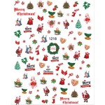 Αυτοκόλλητα Νυχιών Χριστουγεννιάτικα Nail Art Sticker no 1218