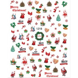 Αυτοκόλλητα Νυχιών Χριστουγεννιάτικα Nail Art Sticker no 1218