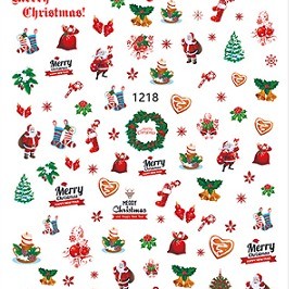 Αυτοκόλλητα Νυχιών Χριστουγεννιάτικα Nail Art Sticker no 1218