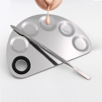 Ανοξείδωτη Παλέτα Ανάμειξης Χρωμάτων με Ανοξείδωτη Σπάτουλα 2 όψεων 