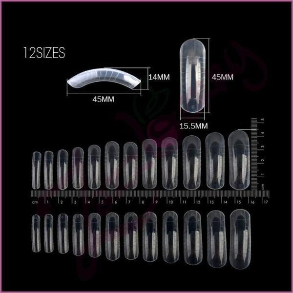 Dual Form Tips Woww Cosmetics με Διαγράμμιση 120τεμ 