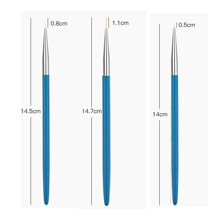 Σετ 3 τεμαχίων Γραμμικά Πινέλα 