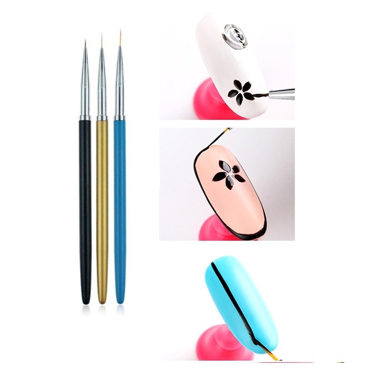 Σετ 3 τεμαχίων Γραμμικά Πινέλα 