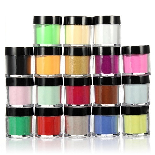 Ακρυλική Σκόνη Νυχιών 8ml  Σετ 24 Διαφορετικά Χρώματα