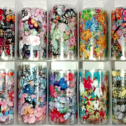 Foil Nail Art σε Κασετίνα 10 τεμαχίων no4