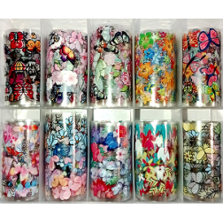 Foil Nail Art σε Κασετίνα 10 τεμαχίων no4