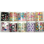 Foil Nail Art σε Κασετίνα 10 τεμαχίων no2