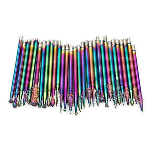 Φρεζάκια Rainbow Σετ Για Τροχό Νυχιών Μανικιούρ - Πεντικιούρ 30 Τεμαχίων