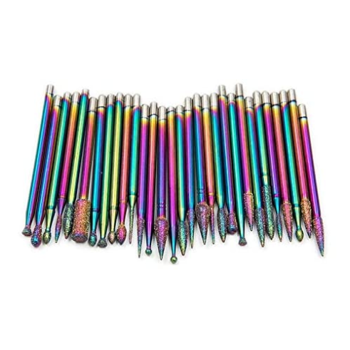 Φρεζάκια Rainbow Σετ Για Τροχό Νυχιών Μανικιούρ - Πεντικιούρ 30 Τεμαχίων