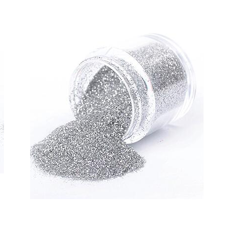 Nail Glitter Powder Shining Sugar Effect Glitter Silver