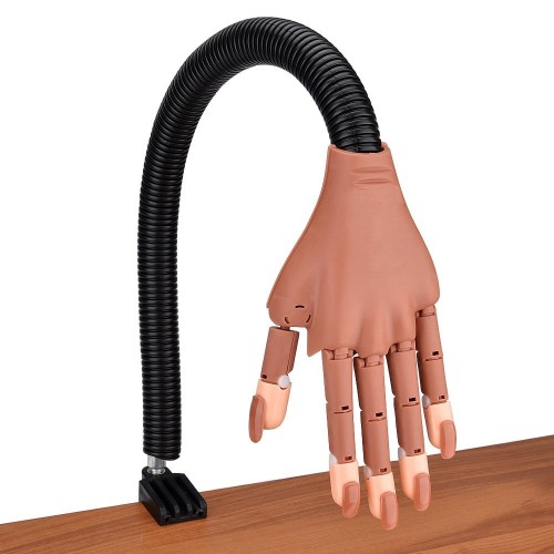 Εκπαιδευτικό Χέρι Μανικιούρ Εύκαμπτο με Βάση στήριξης και 100 tips