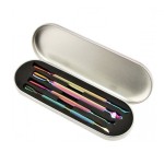 Σετ εργαλείων νυχιών Chameleon Rainbow Stainless Steel Nail 4τμχ