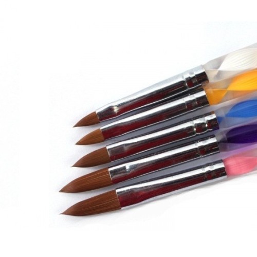 Σετ 5 Πινέλων για Ακρυλικό Χτίσιμο Νυχιών