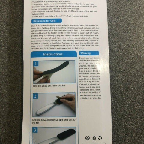 Ράσπα Ανοξείδωτη με Αυτοκόλλητα Ανταλλακτικά 21 εκ.