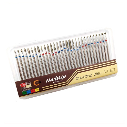 Φρεζάκια Σετ Για Τροχό Νυχιών Μανικιούρ - Πεντικιούρ 30 Τεμαχίων Diamond drill bit set