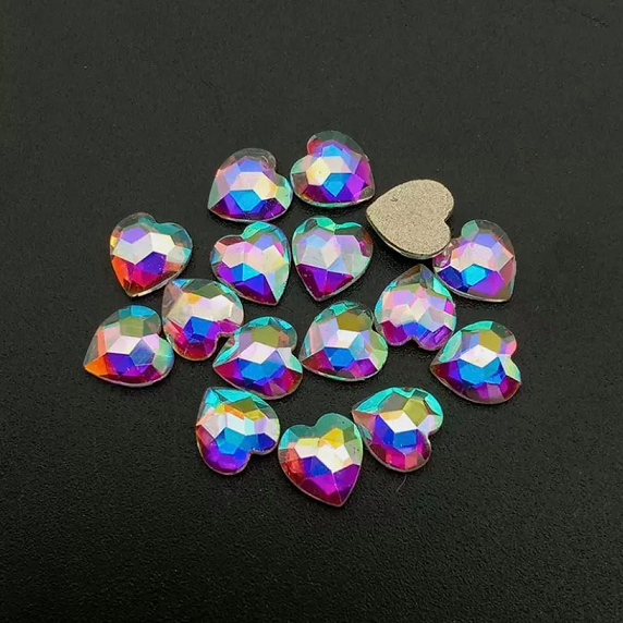 Στρας Νυχιών τύπου Swarovski 0,5mm 3D / 30τεμ. Καρδιά