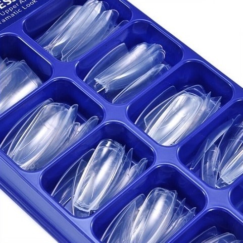 Tips Νυχιών Clear 100 τεμαχίων Μπαλαρίνα