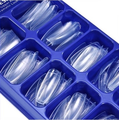 Tips Νυχιών Clear 100 τεμαχίων Μπαλαρίνα