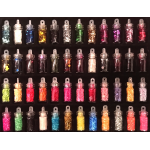 48 Μπουκαλάκια με Διακοσμητικά Νυχιών