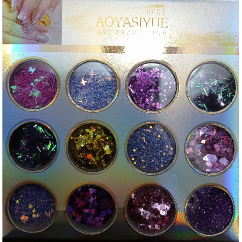 Διακοσμητικά Νυχιών 12 Βαζάκια Νο7