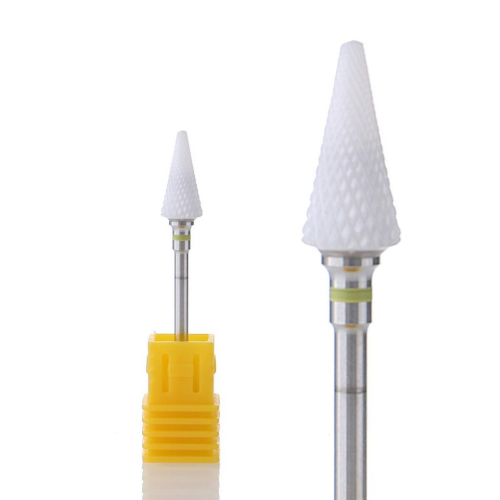 Φρέζα Κεραμική Κώνος Κίτρινη 3/32 XF