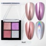 Σκόνη νυχιών mirror σε υφή pigment 4 αποχρώσεων Νο4