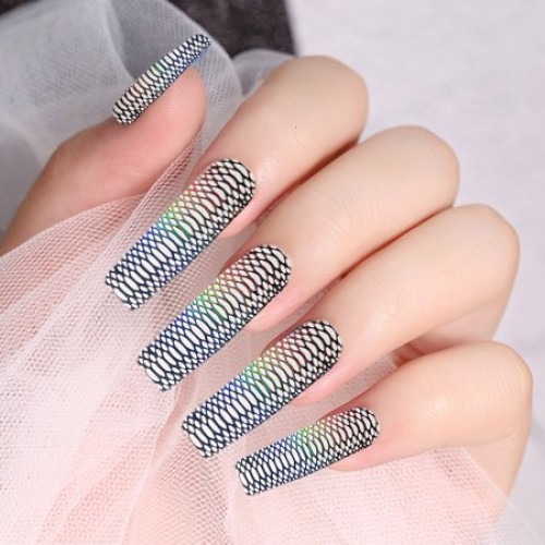 Αυτοκόλλητο Νυχιών Snake Blue