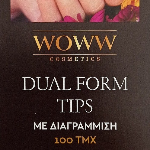 Dual form tips Woww Cosmetics 100 τεμαχίων