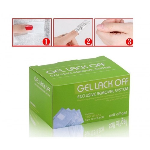 Αφαίρεση Ημιμόνιμου-Αλουμινόχαρτο με κυτταρίνη 100 τεμάχια