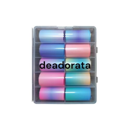 Foil Nail Art  σε Κασετίνα 10 τεμαχίων no13