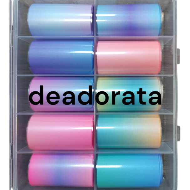 Foil Nail Art  σε Κασετίνα 10 τεμαχίων no13