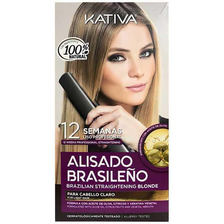 Kativa Alisado Brasileno Straightening Kit Ξανθό